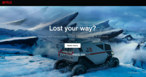 Netflix 404 Page Design
