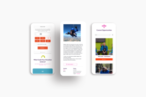 Youth Options Charity Website Design - Phone view point - Website Design Charities