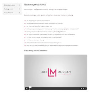 Luci Morgan, Estate Agency Website - Creative Website Design