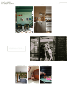 Nat Aubry Photography -Photography Websites by Littlebigbox Ltd.