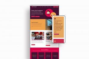 Burningsuit homepage after website redesign