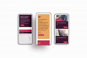 Training company website redesign