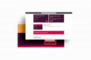 Training company website redesign