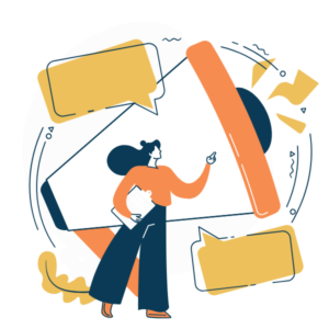 Website call to action review icon