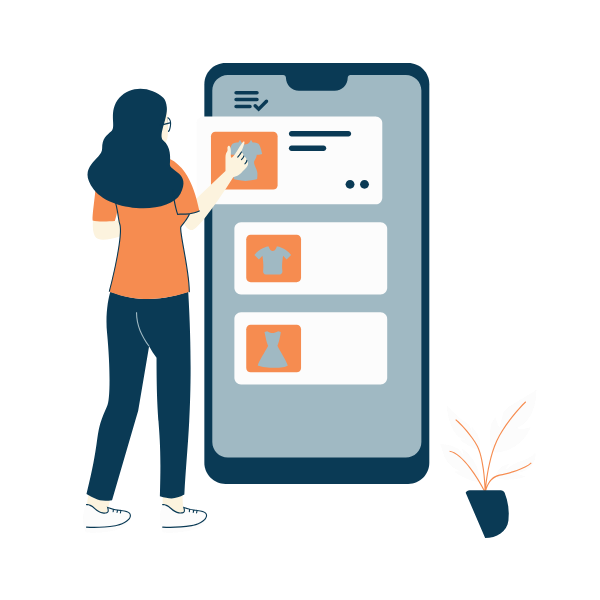 Easy to manage products icon for eCommerce websites