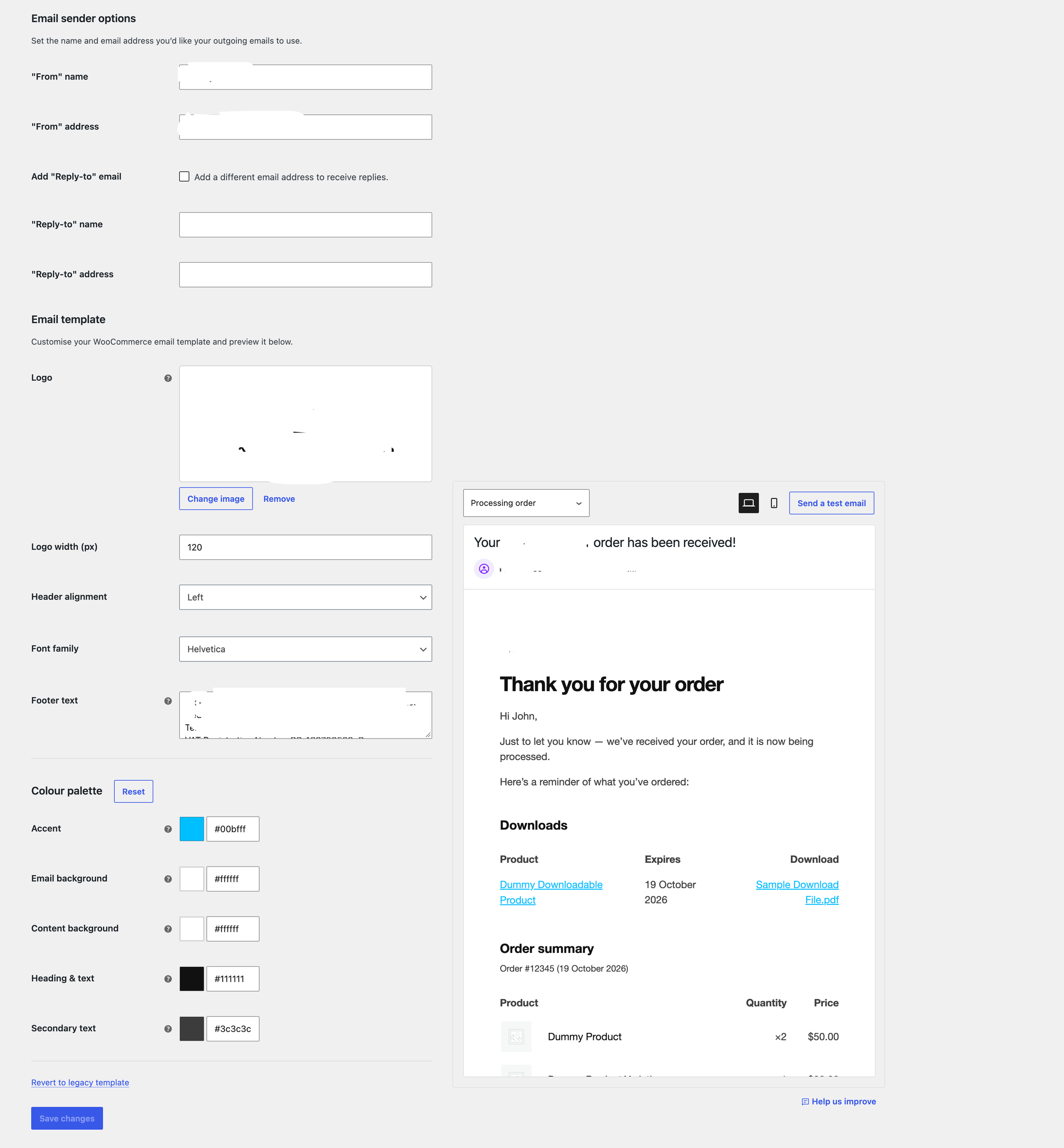 WooCommerce order confirmation email in the new block based email editor